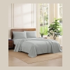 Tommy Hilfiger Printed 200-Thread Count Cotton Percale 3-Pc. Sheet Set, Twin - Ithaca Stripe Dark Green - Image 3