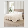 Tommy Hilfiger Solid Plush Blanket, Full/Queen - Ivory - Image 3