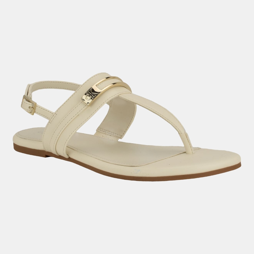 Calvin Klein Women's Bettia Flat Slingback Sandals - Ivory