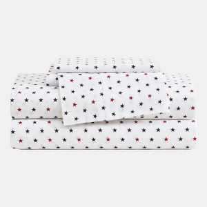 Tommy Hilfiger Printed 200-Thread Count Cotton Percale 3-Pc. Sheet Set, Twin - Daystar Blue