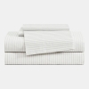 Tommy Hilfiger Printed 200-Thread Count Cotton Percale 3-Pc. Sheet Set, Twin - Monogram Stripe Gray