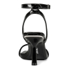 DKNY Women's Noland Ankle Strap Dress Sandals - Black Embossed Patent - Image 4