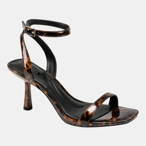 DKNY Women's Noland Ankle Strap Dress Sandals - Tortoise Patent