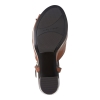 Women's Dera Peep Toe Platform High Block Heel Sandals - Rich Chestnut Patent - Image 6