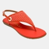 Women's Conclusion Round Toe Sandals - Orange Raffia