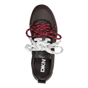 DKNY Women's Arianna Lace-Up Sneakers - Brown - Image 4