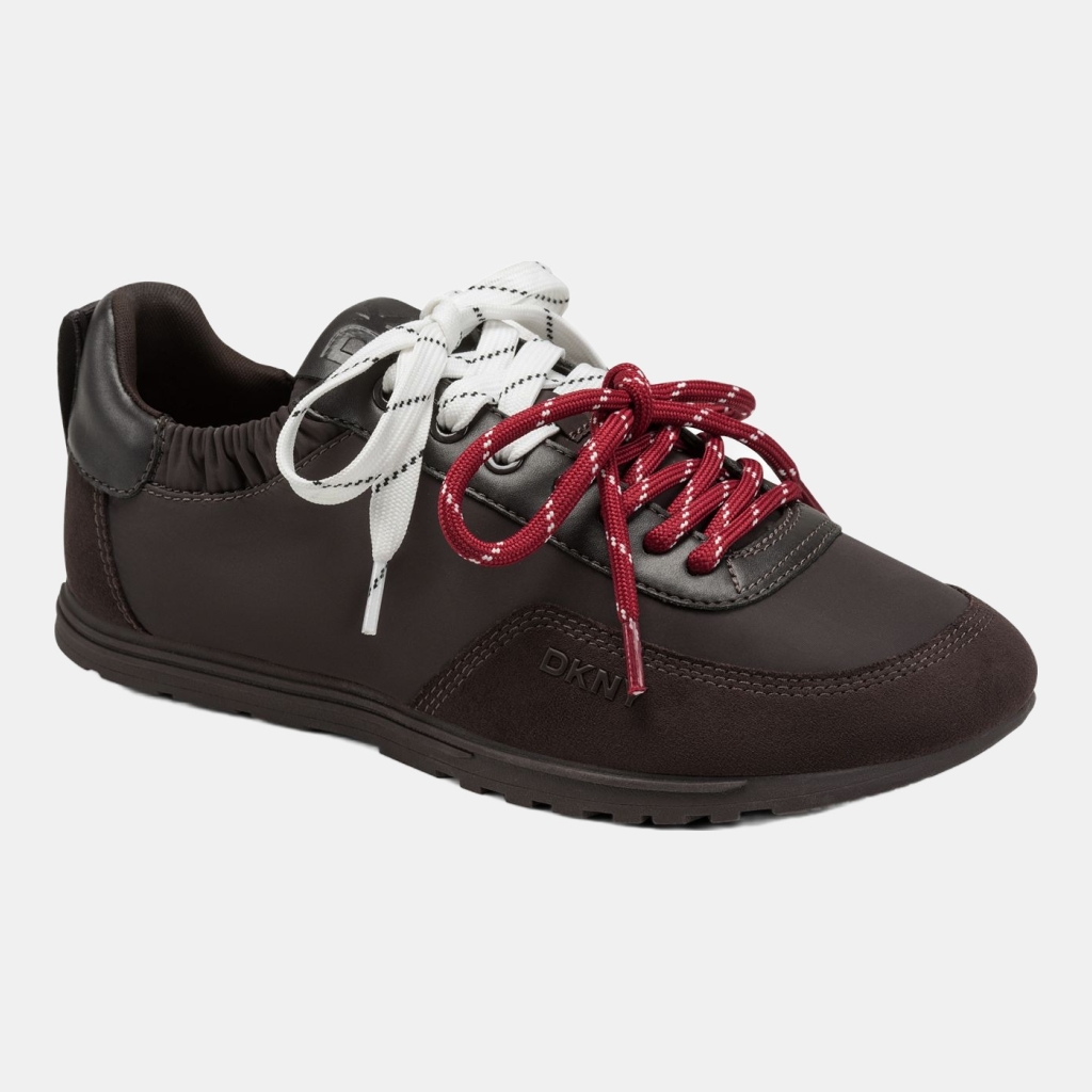 DKNY Women's Arianna Lace-Up Sneakers - Brown