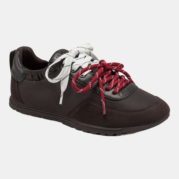 DKNY Women's Arianna Lace-Up Sneakers - Brown