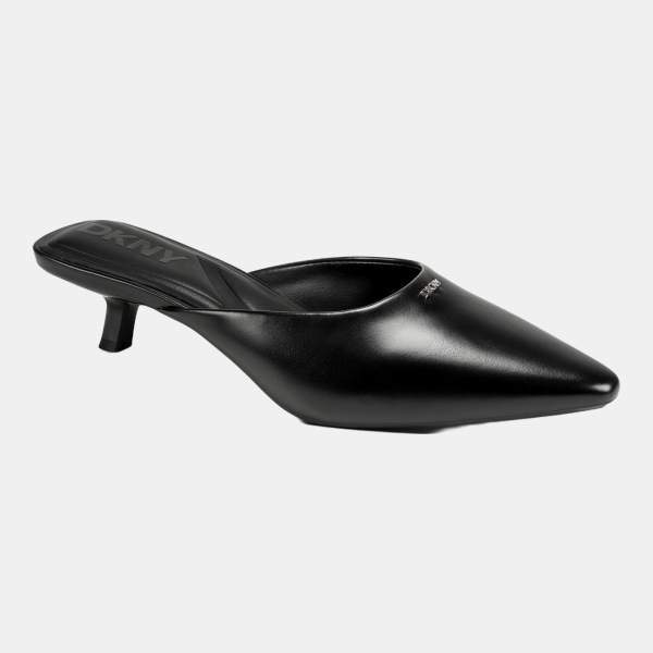 DKNY Women's Nabil Mule Kitten Heel Pumps - Black