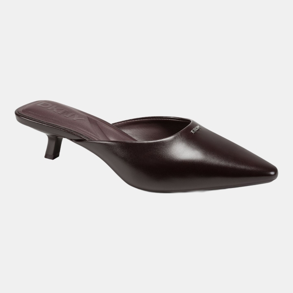 DKNY Women's Nabil Mule Kitten Heel Pumps - Sangria