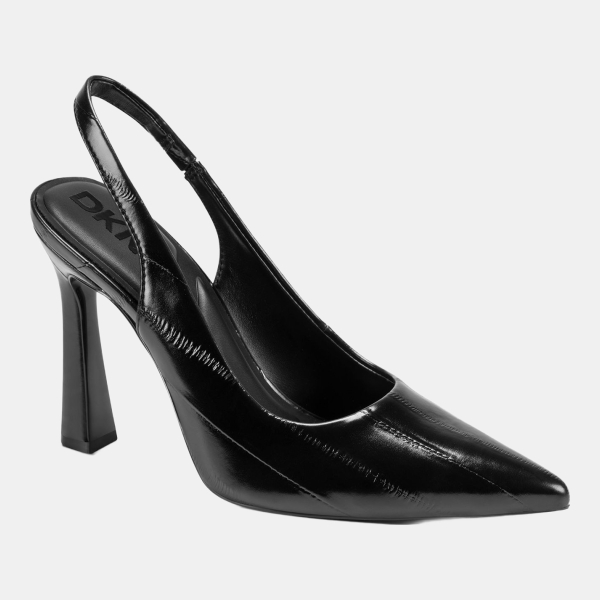 DKNY Women's Caytina Pointed Toe Slingback Pumps - Black Eel