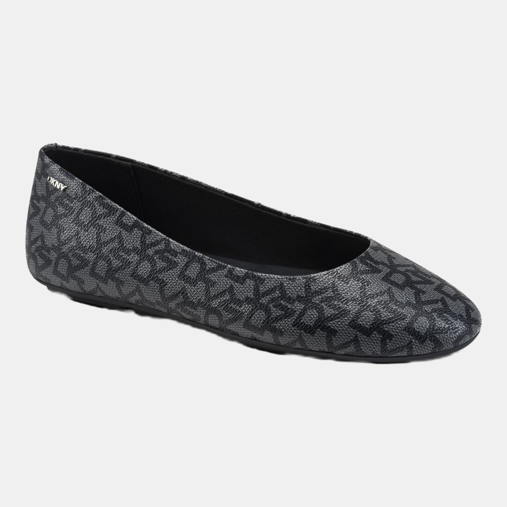 DKNY Women's Moonira Round Toe Ballet Flats - Black