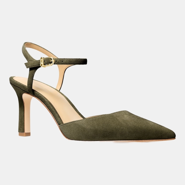 Women's Amara Pointed Toe Mid Pumps - Loden Suede