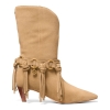 MICHAEL Women's Daniela Fringe Slip-On Boots - Image 3