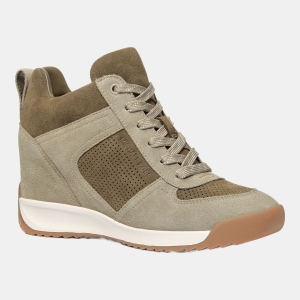 Women's Nikko Lace-Up Trainers Sneakers - Dusty Sage Multi Suede