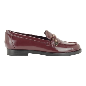 Tommy Hilfiger Women's Maxline Charm Buckle Strap Slip-On Dress Loafers - Dark Red Patent - Image 3