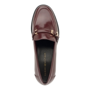 Tommy Hilfiger Women's Maxline Charm Buckle Strap Slip-On Dress Loafers - Dark Red Patent - Image 5