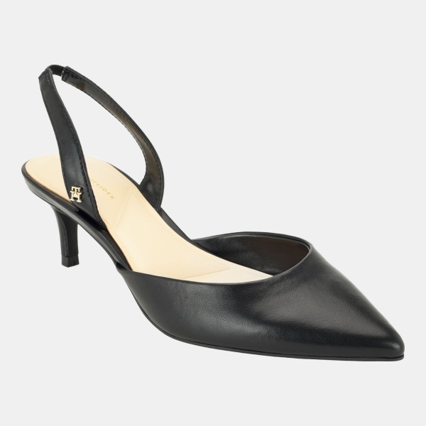 Tommy Hilfiger Women's Tanna Kitten Heel Slingback Dress Pumps - Black