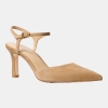 Women's Amara Pointed Toe Mid Pumps - Burnt Khaki Suede