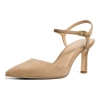 Women's Amara Pointed Toe Mid Pumps - Burnt Khaki Suede - Image 5