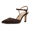 Women's Amara Pointed Toe Mid Pumps - Chocolate Suede - Image 5