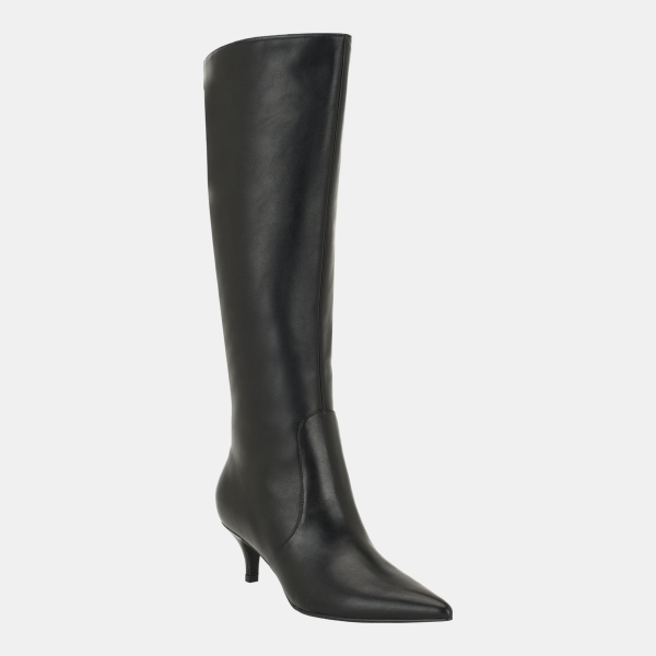 Tommy Hilfiger Women's Derisa Tall Kitten Heel Dress Boots - Black