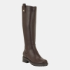 Tommy Hilfiger Women's Ashere Tall Wide Calf Lug Sole Riding Boots - Dark Brown