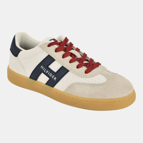 Tommy Hilfiger Women's Maisie Low Profile Lace-Up Sneakers - Ivory Multi