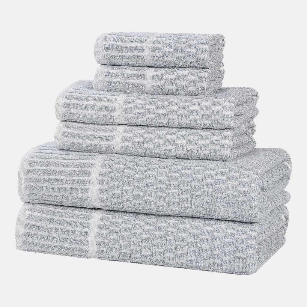 Juno Cotton Blend 6-Piece Towel Set - Denim Blue