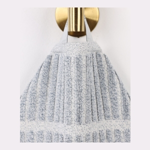 Juno Cotton Blend 8-Piece Towel Set - Denim Blue - Image 4