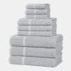 Juno Cotton Blend 9-Piece Towel Set - Denim Blue