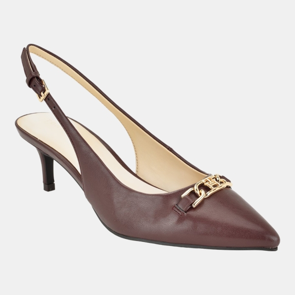 Tommy Hilfiger Women's Tienna Kitten Heel Slingback Pump - Dark Red
