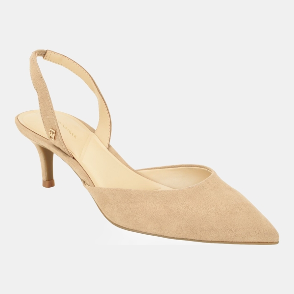 Tommy Hilfiger Women's Tanna Kitten Heel Slingback Dress Pumps - Taupe