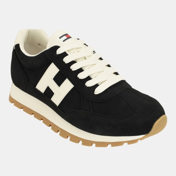 Tommy Hilfiger Women's Hatina Chunky Sole Lace-Up Sneakers - Black/White