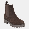 Tommy Hilfiger Women's Valma Chelsea Lug Sole Pull-On  Booties - Dark Brown