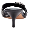 Coach Women's Margot Slip-On Kitten Heel Sandals - Crystal Signature/Black Denim - Image 4