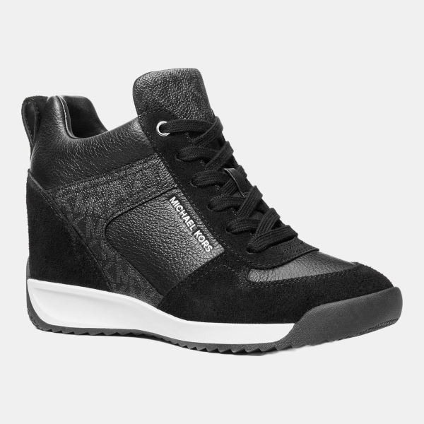 Women's Nikko S2 Lace-Up Trainers Sneakers - Black Suede