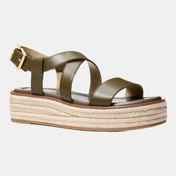 Women's Lynn Buckle Espadrille Sandals - Loden Leather