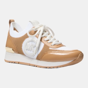 Michael Kors Outlet Jenkins Two-Tone Stretch Knit Trainer
