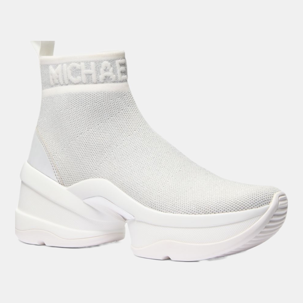 Michael Kors Outlet Olympia Metallic Stretch Knit Boot