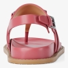 Michael Kors Outlet Carson Leather T-Strap Sandal - Image 5