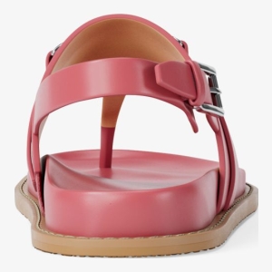 Michael Kors Outlet Carson Leather T-Strap Sandal - Image 5