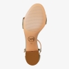 Michael Kors Outlet Hannah Metallic Block Heel Sandal - Image 7