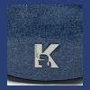 KL Jeans K logo half moon denim shoulder bag - Image 4