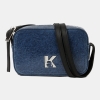 KL Jeans K logo denim camera bag