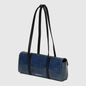 KL Jeans K logo denim elongated shoulder bag - Image 5