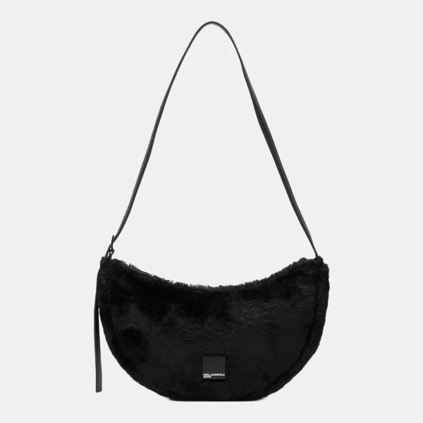 KL Jeans Box logo furry slingbag