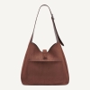 DKNY DARIA LARGE HOBO BAG - Chocolate - Image 6