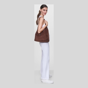 DKNY DARIA LARGE HOBO BAG - Chocolate - Image 3