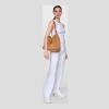 DKNY DARIA LARGE HOBO BAG - Saddle - Image 3